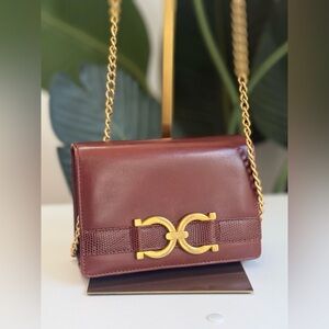Salvatore Ferragamo ‘Gancini Leather Flap Bag’